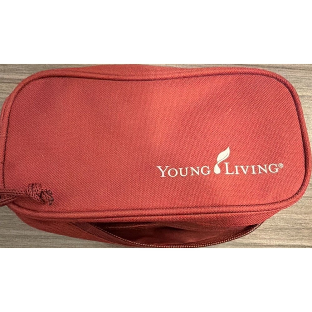 Young Living Red Fabric Portable Essential Oil Carrying Case Bag Aromatherapy